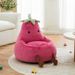 StockMAX Eggplant Bean Bag Chair – Soft ＆ Supportive