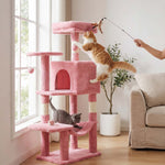 StockMAX 44" Muti-functional Cat Tree Tower with Sisal Scratcing Post and Condo
