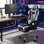 StockMAX Gaming Chair with Footrest Upholstered Armrests for Home Office