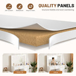 StockMAX Makeup Vanity Desk with Oversized LED Mirror