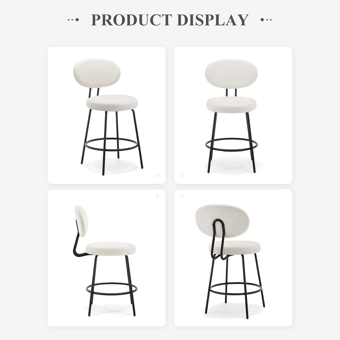 Modern Fabric Barstool 6151