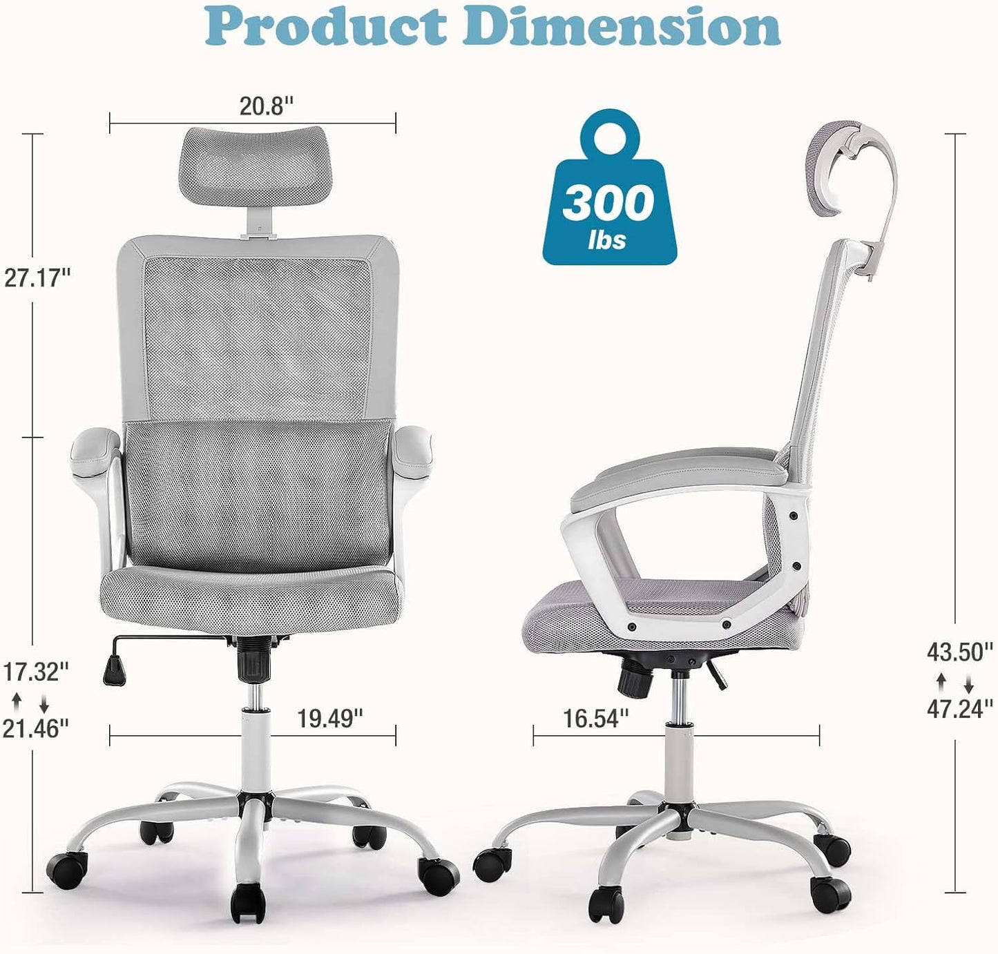 High Back Swivel Task Executive Computer Chair 6579