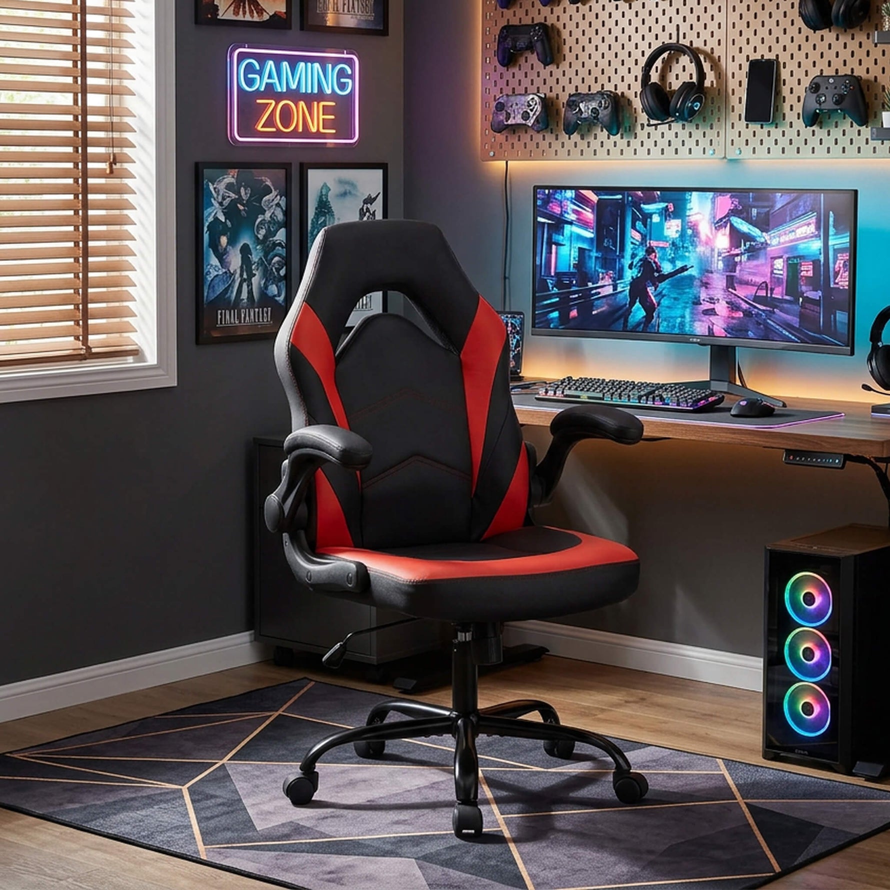 StockMAX Leather Gaming Chair Height Adjustable For Playroom