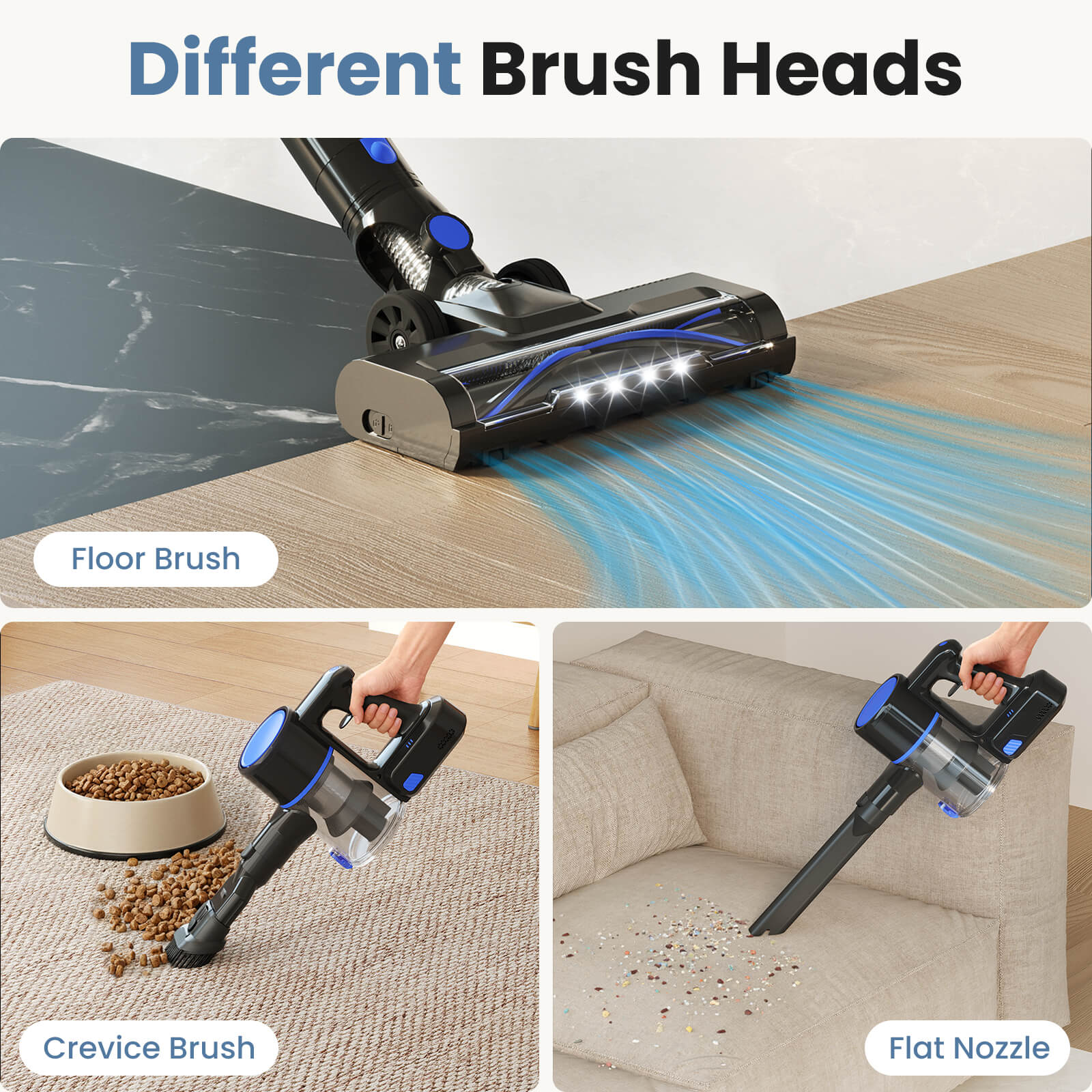 3-in-1 Wireless Compact Upright Vacuum Cleaner