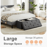 StockMAX Bed Footstool with Storage for Bedroom and Entry Door