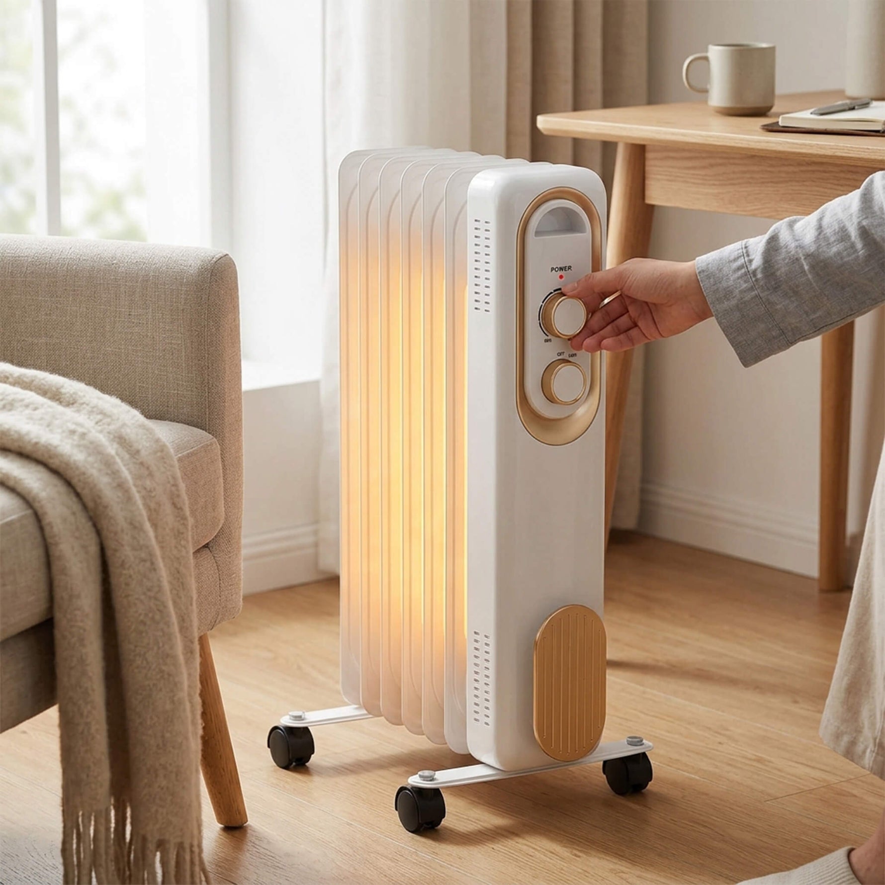 StockMAX SilentRadiate Oil-Filled Radiator Heater for Indoor Use