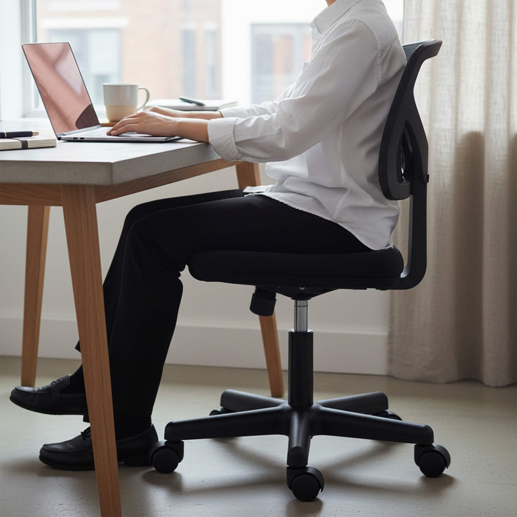 StockMAX Desk Chair with Lumbar Support for Office