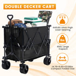 StockMAX HaulMaster 400L Folding Wagon Cart for Camping and Outdoor Use