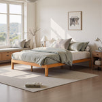 StockMAX Minimalist Solid Wood Bed Frame for Bedroom