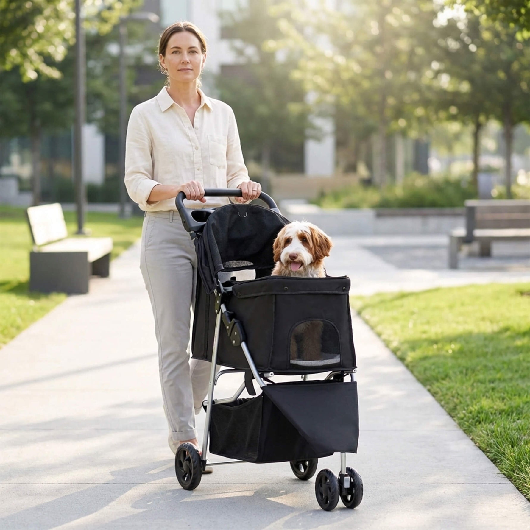 StockMAX Foldable Pet Outdoor Stroller