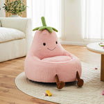 StockMAX Eggplant Bean Bag Chair – Soft ＆ Supportive