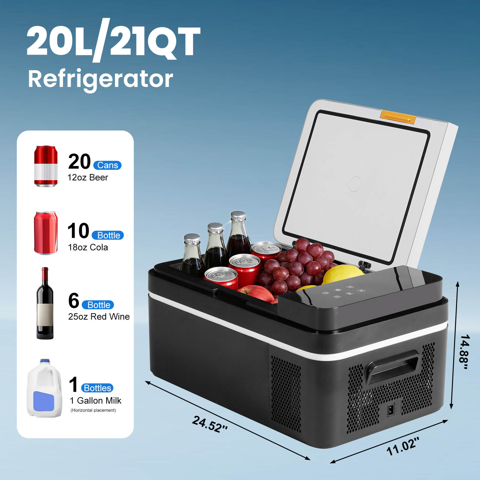 Smart Portable Car Refrigerator for Camping & Road Trips