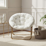 StockMAX Foldable Saucer Moon Chair for Living Room