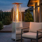 StockMAX 48,000 BTU Pyramid Propane Gas Patio Heater with LED Light