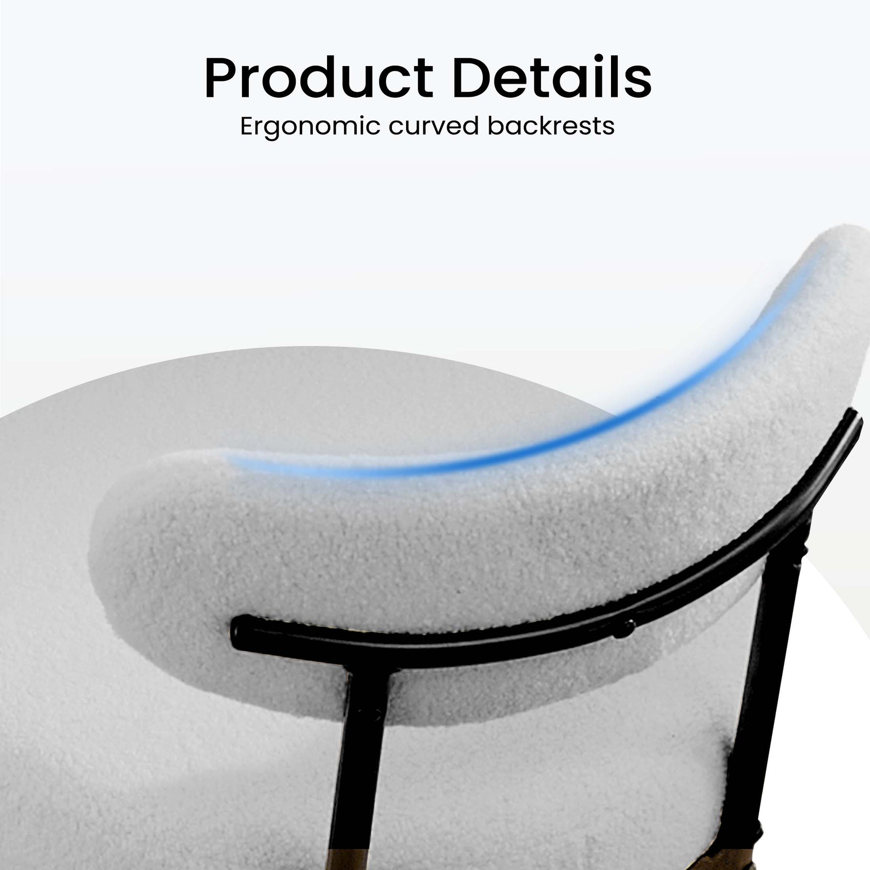 StockMAX Dining Chair Set of 2 Soft Cushions for Dining Room