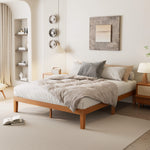 StockMAX Minimalist Solid Wood Bed Frame for Bedroom