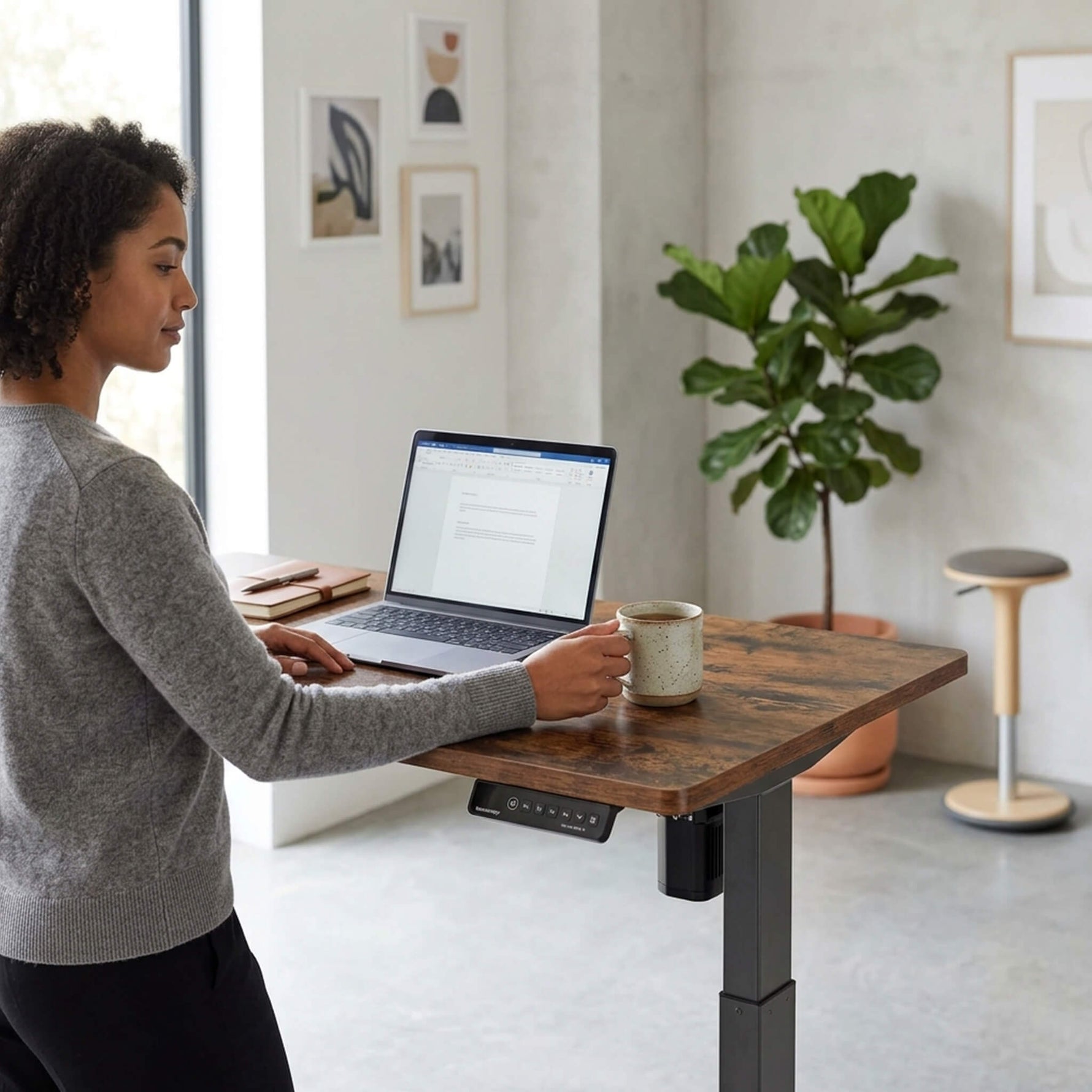 StockMAX Elevating Standing Table, Ergonomic Design