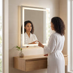 StockMAX Rectangular LED Bathroom Mirror with Anti-Fog & Touch Control