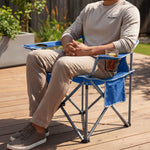 StockMAX Portable Folding Camping Chair with Side Pocket