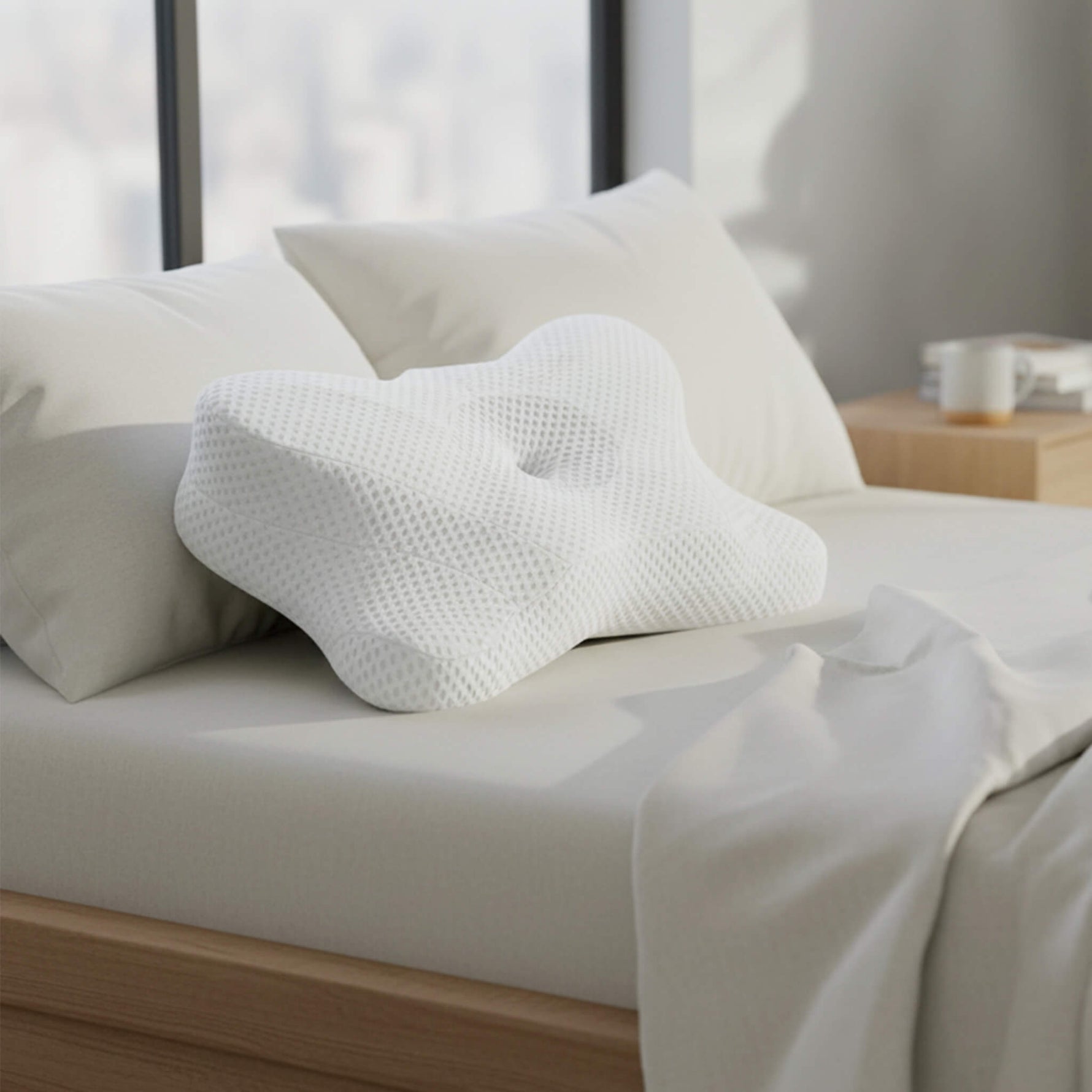 StockMAX Cervical Pillow Memory Foam for Improved Sleep Comfort