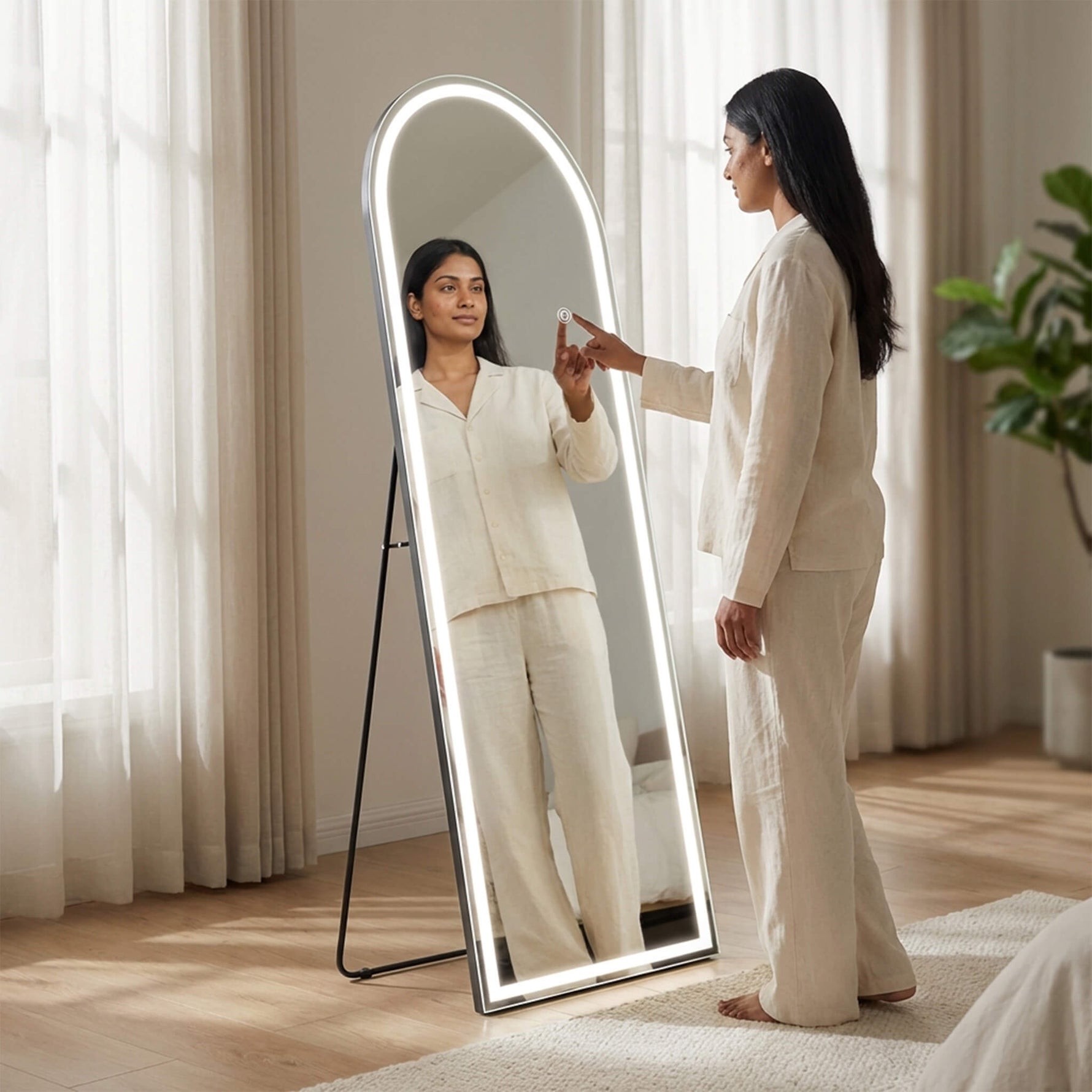 StockMAX Tri-colour LED Illuminated Mirror for Indoors
