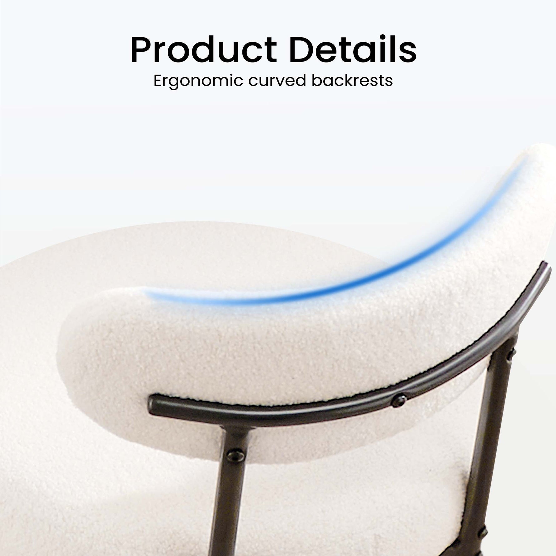 StockMAX Dining Chair Set of 2 Soft Cushions for Dining Room