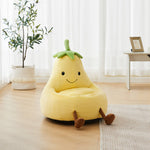 StockMAX Eggplant Bean Bag Chair – Soft ＆ Supportive