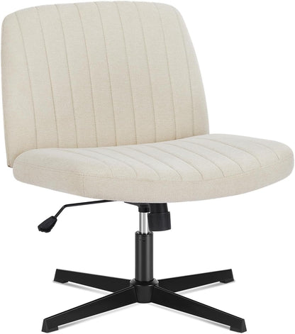 Armless Desk Chair No Wheels Cross Legged Office Chair 7261