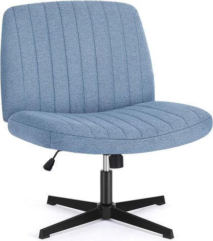 Armless Desk Chair No Wheels Cross Legged Office Chair 7261