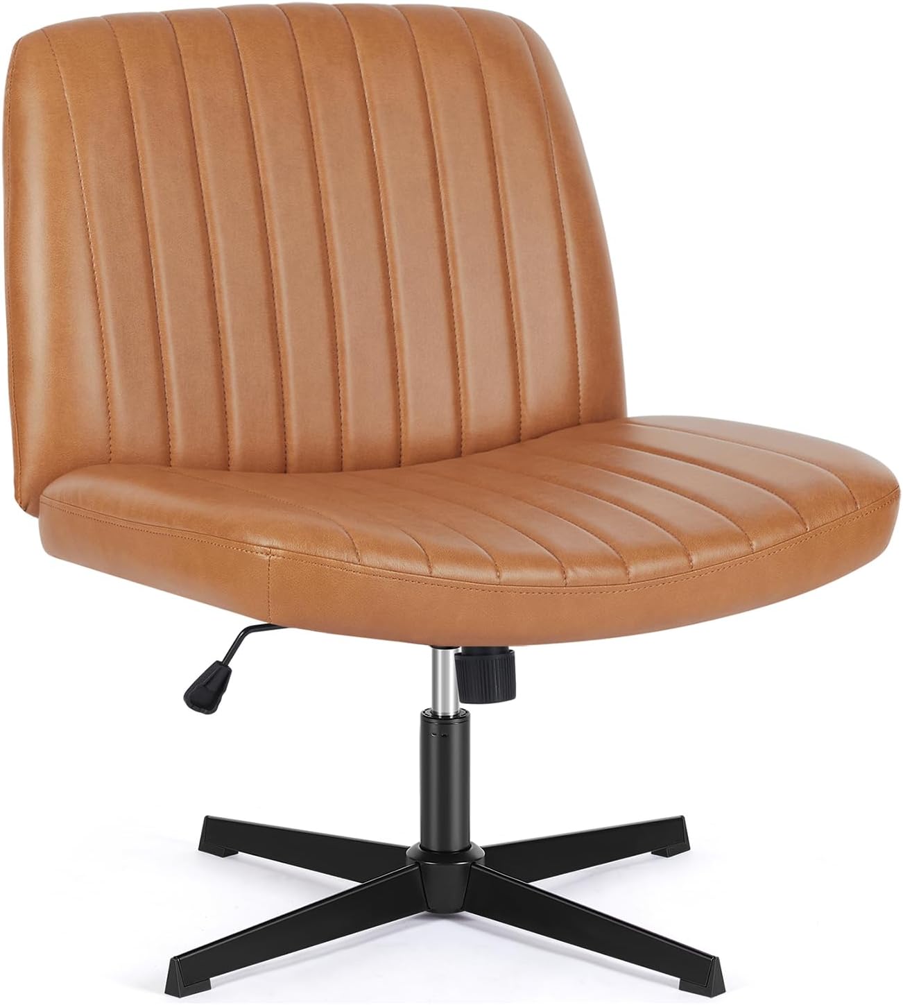 Armless Desk Chair No Wheels Cross Legged Office Chair 7261