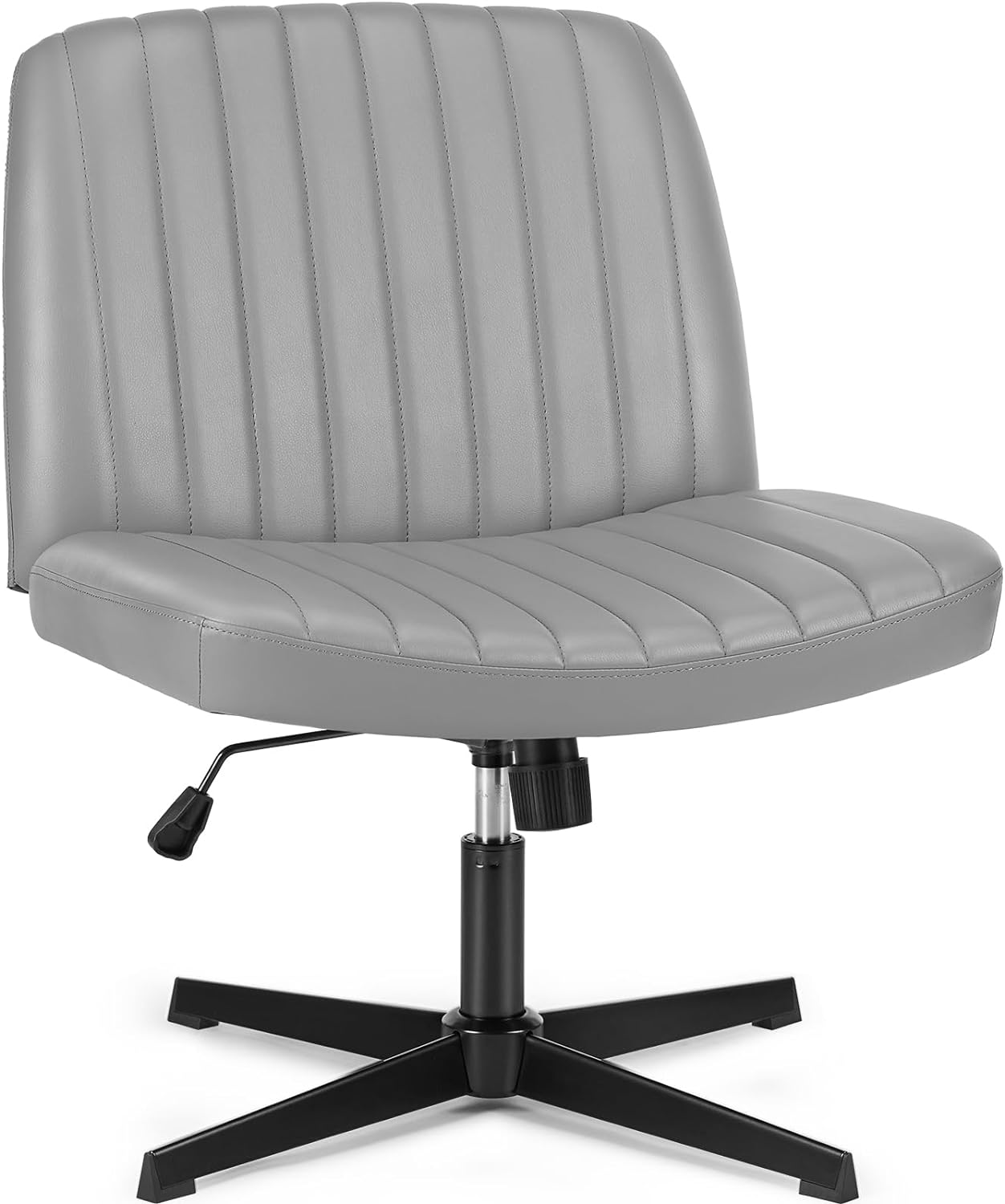 Armless Desk Chair No Wheels Cross Legged Office Chair 7261