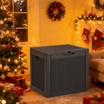 StockMAX 31 Gallon Resin Deck Box, Lockable Patio Storage Box