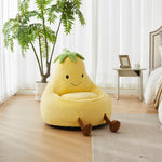 StockMAX Eggplant Bean Bag Chair – Soft ＆ Supportive