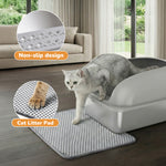 StockMAX Stainless Steel Cat Litter Box with Scoop & Double-Layer Mat