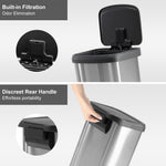 StockMAX 21 Gallon Step-On Trash Can with Lid for Kitchen and Home Use