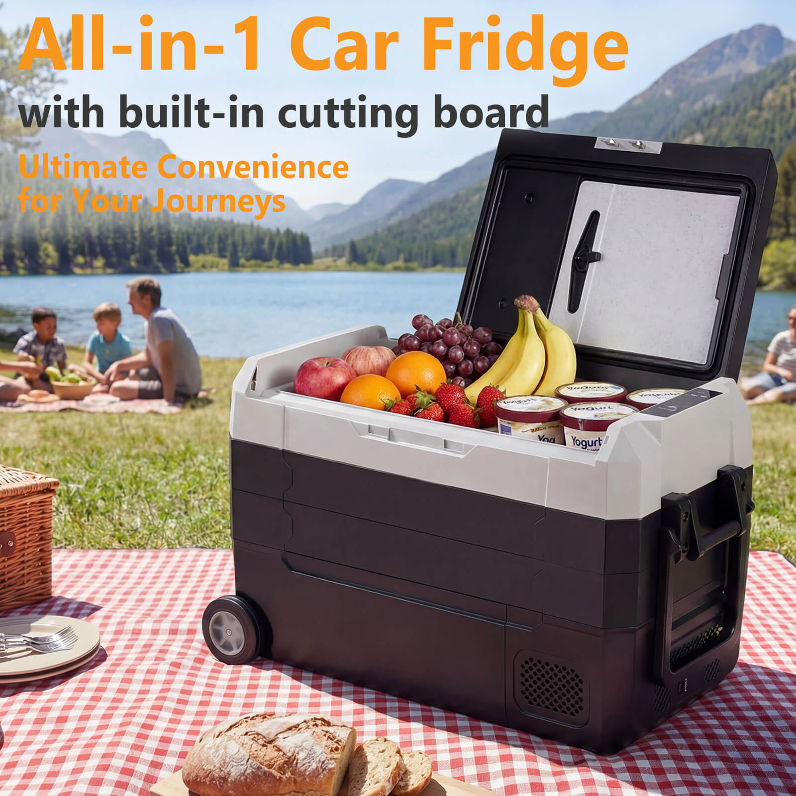 Smart Portable Car Refrigerator for Camping & Road Trips