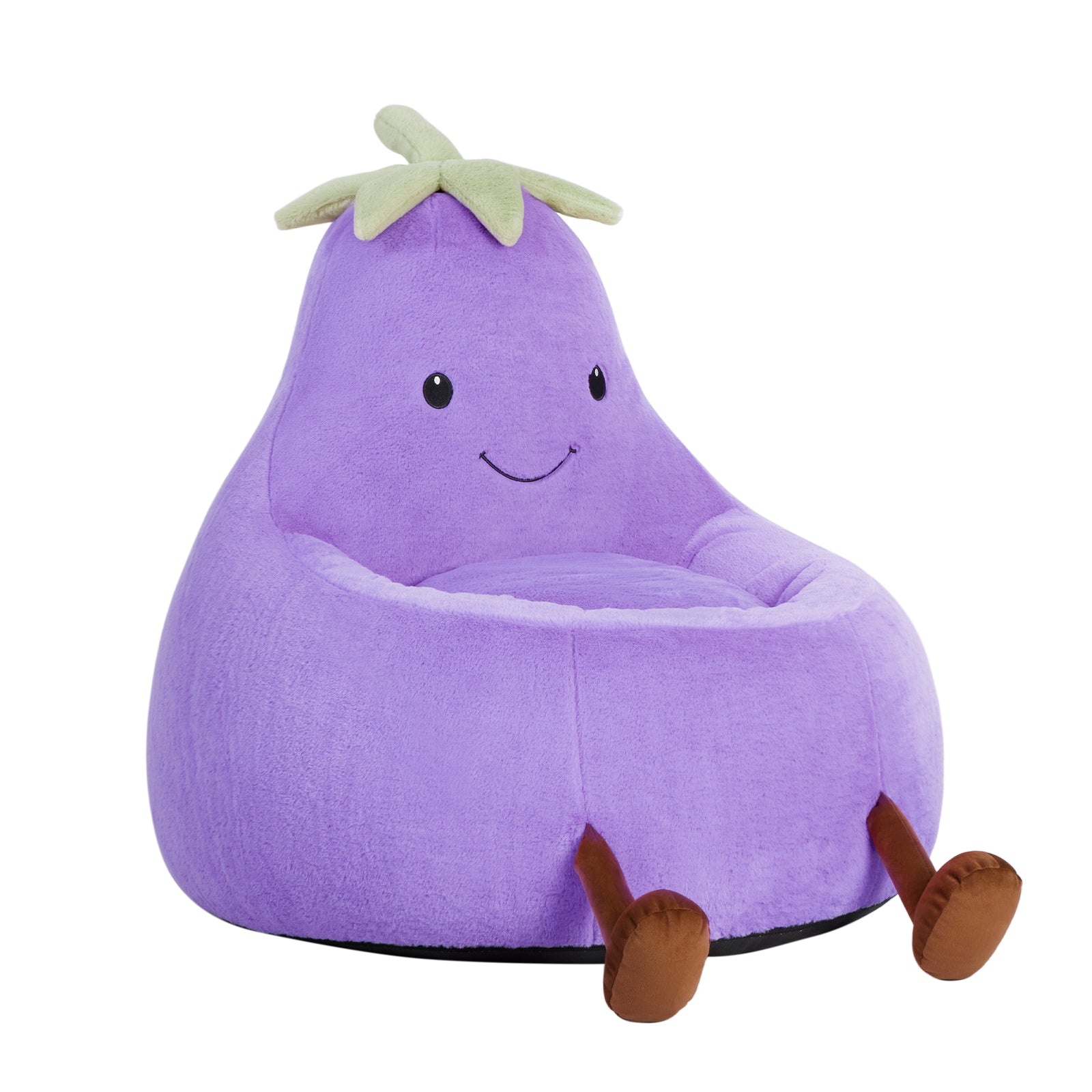StockMAX Eggplant Bean Bag Chair – Soft ＆ Supportive