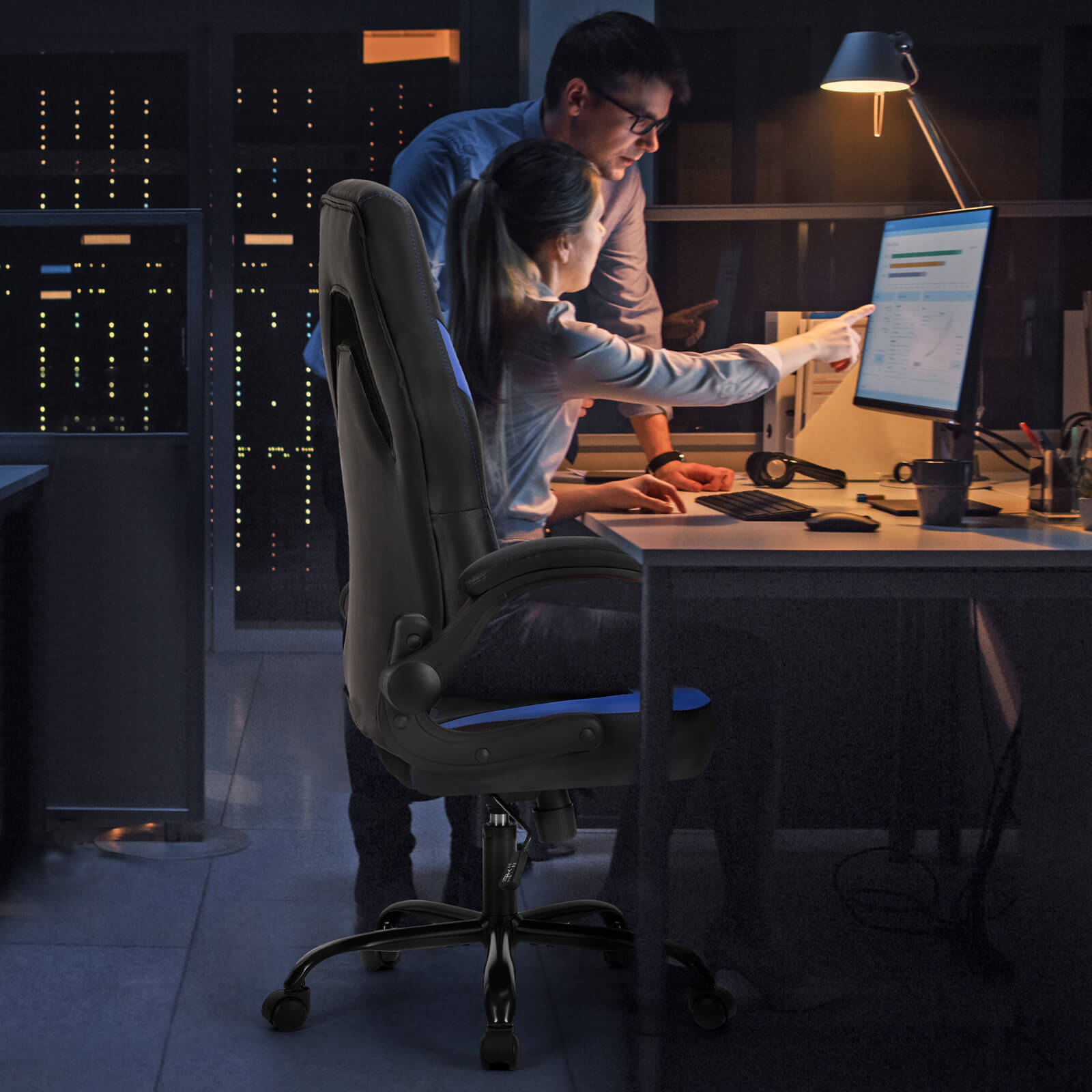 StockMAX Leather Gaming Chair Height Adjustable For Playroom