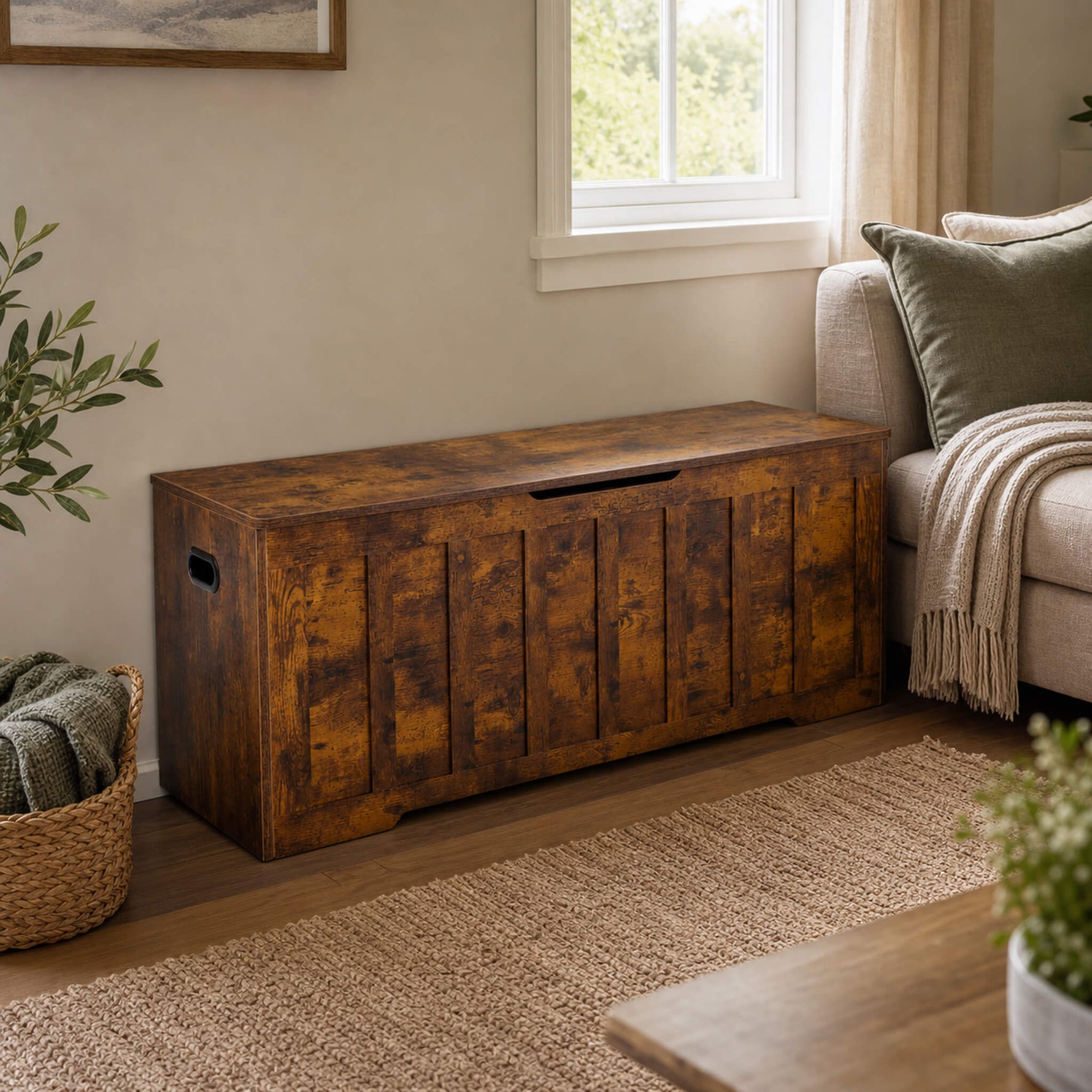 StockMAX Wooden Storage Bench with Soft-Close Lid