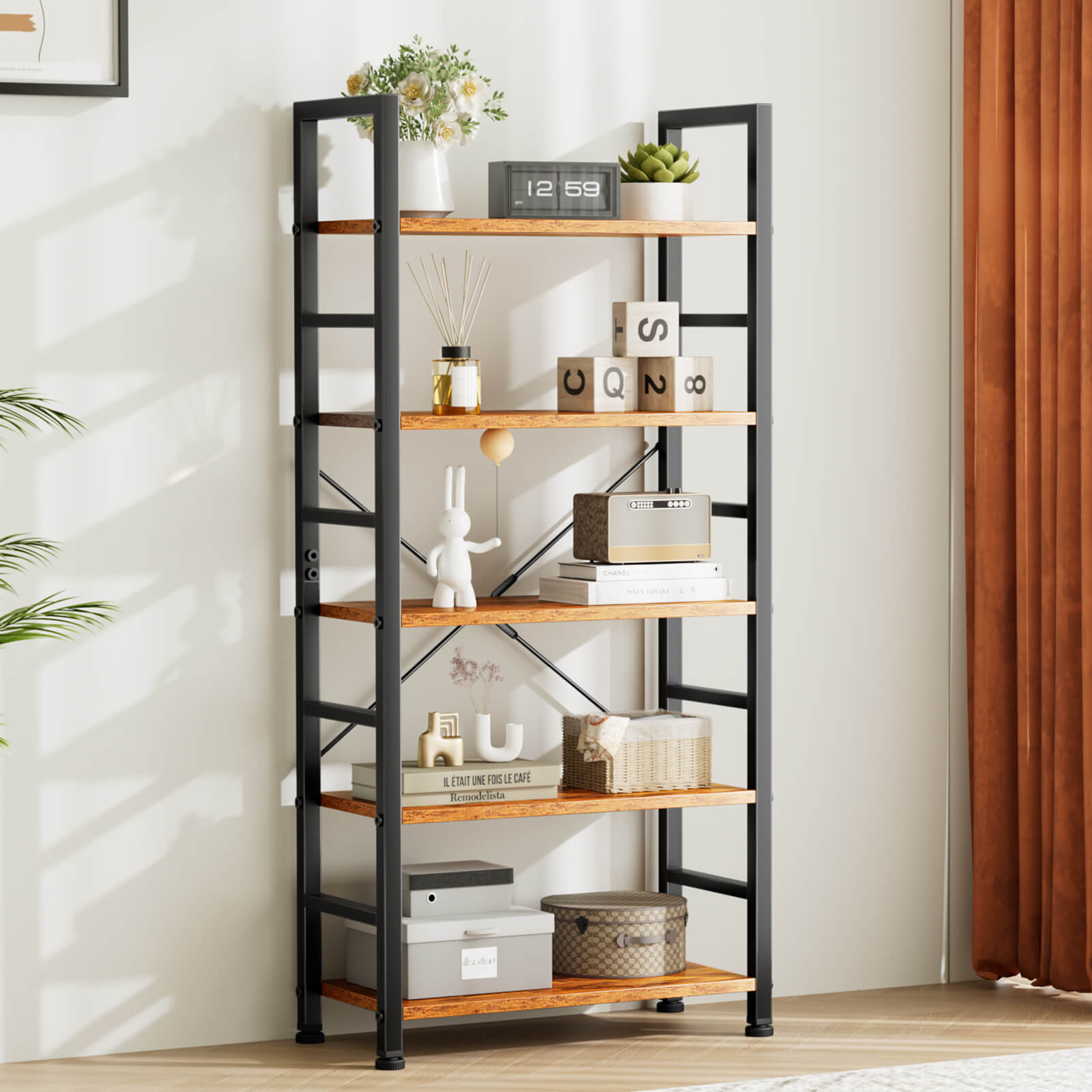 StockMAX Shelf Bookcase for Living Room Bedroom