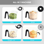 StockMAX 8-Cup Food Processor, Vegetable Chopper with accessories