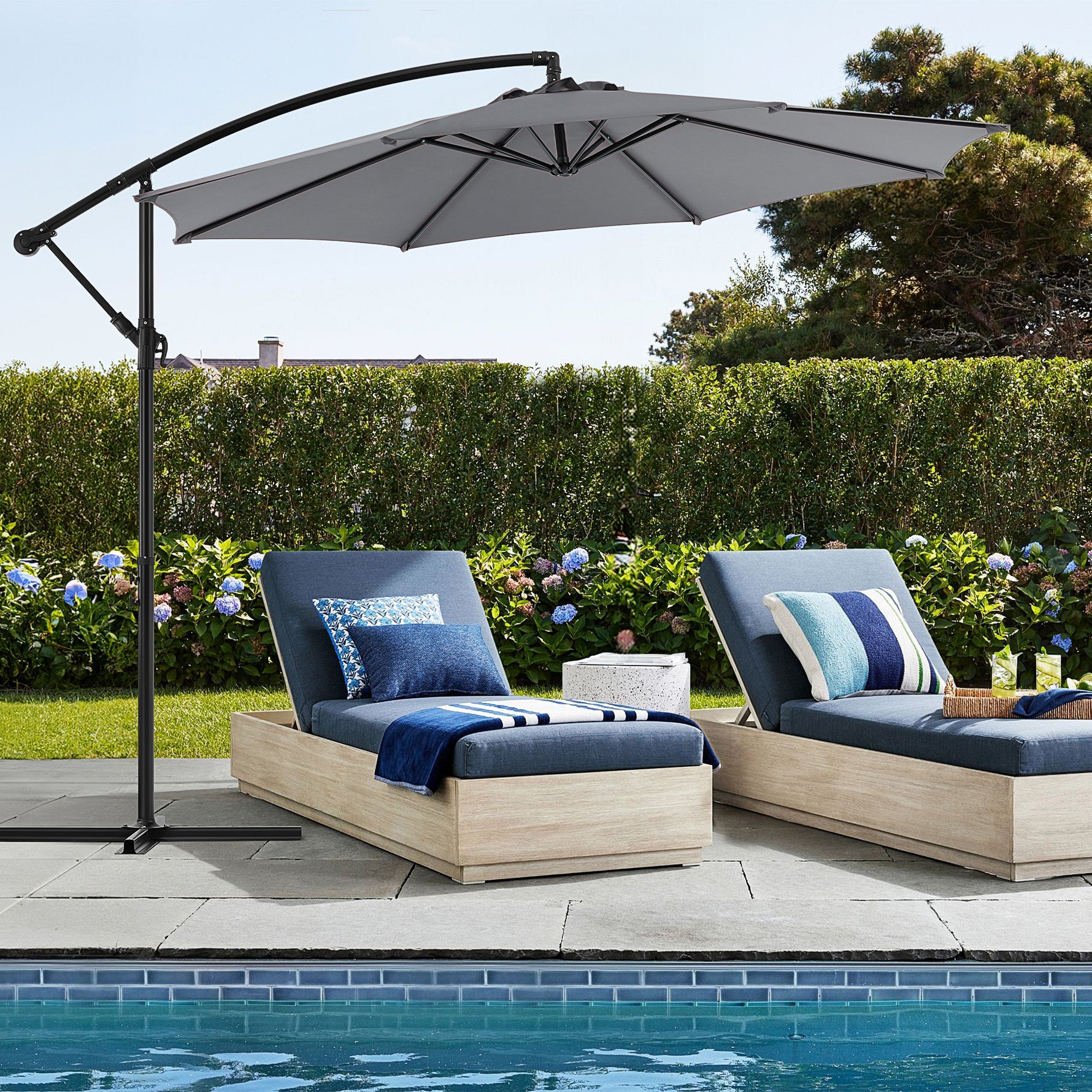 StockMAX Patio Umbrella, Outdoor Table Umbrella with Tilt and Crank