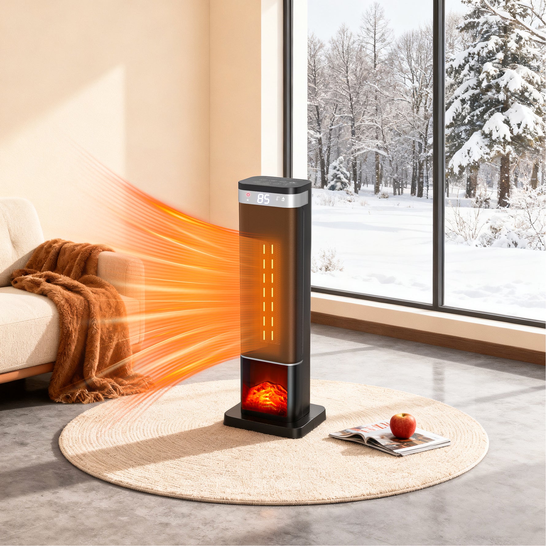 StockMAX Ceramic Space Heater-ETL Certified Safe for Office and Garage