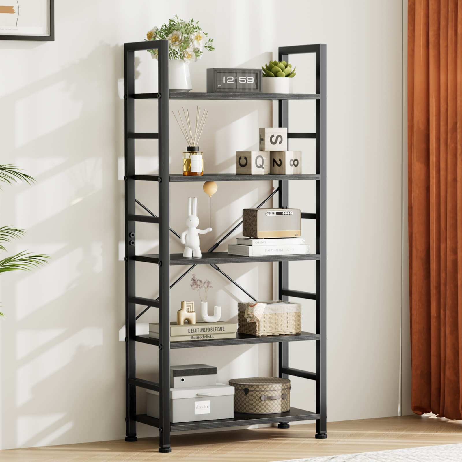 StockMAX Shelf Bookcase for Living Room Bedroom