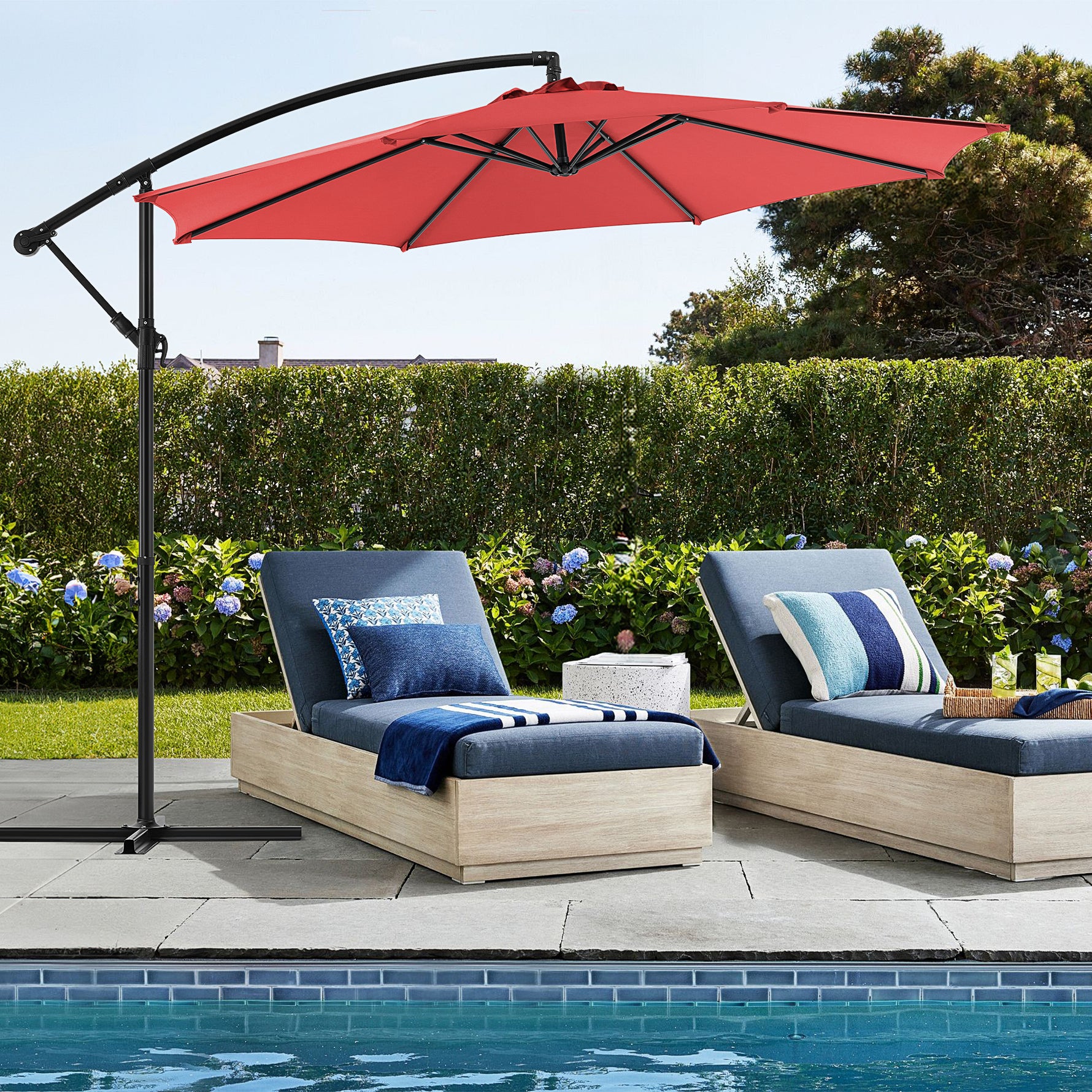 StockMAX Patio Umbrella, Outdoor Table Umbrella with Tilt and Crank