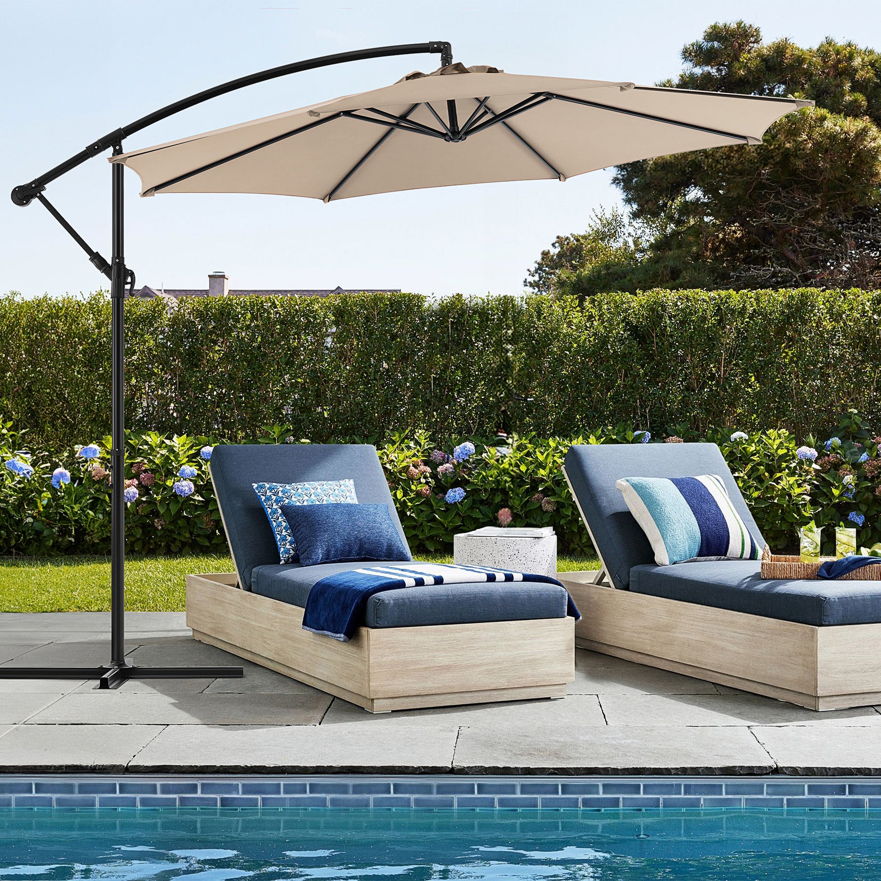 StockMAX Patio Umbrella, Outdoor Table Umbrella with Tilt and Crank