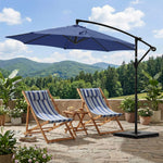 StockMAX 10ft Cantilever Patio Umbrella with Crank Lift Mechanism for Garden, Backyard, Poolside