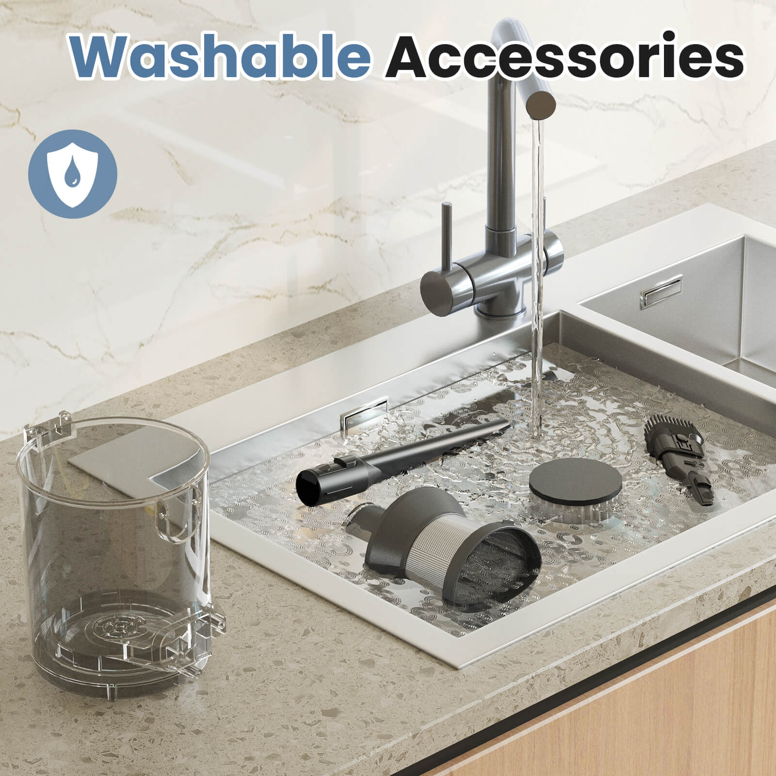 3-in-1 Wireless Compact Upright Vacuum Cleaner
