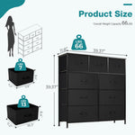 9 Drawer Storage Cabinet15#color_black