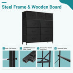 9 Drawer Storage Cabinet16#color_black